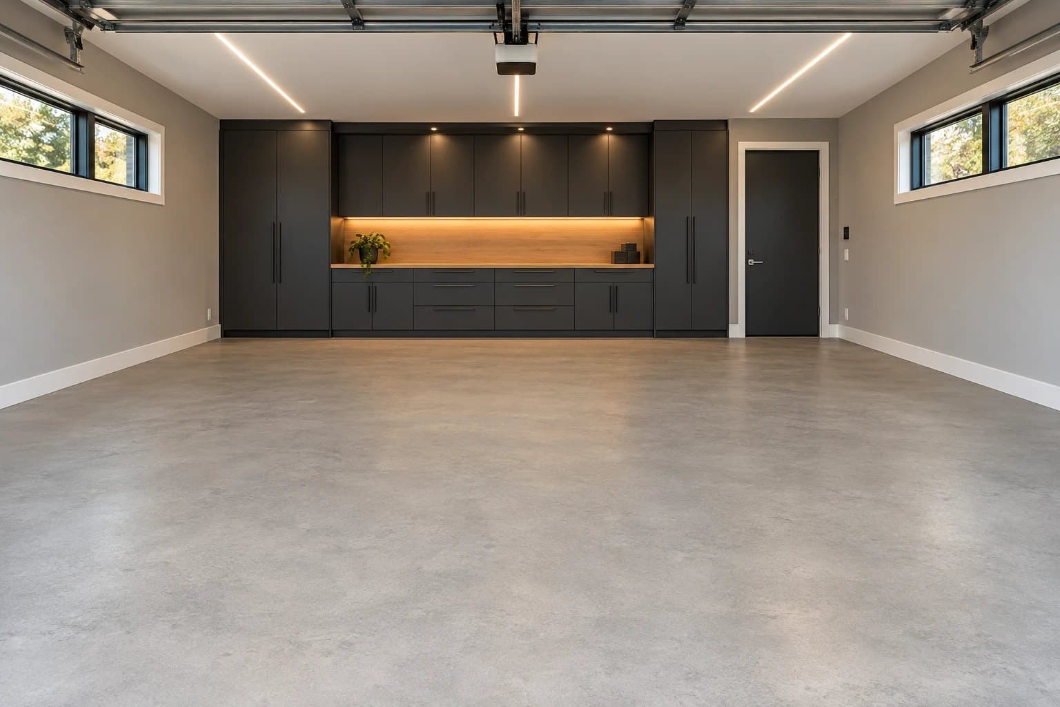 Garage before floor coating