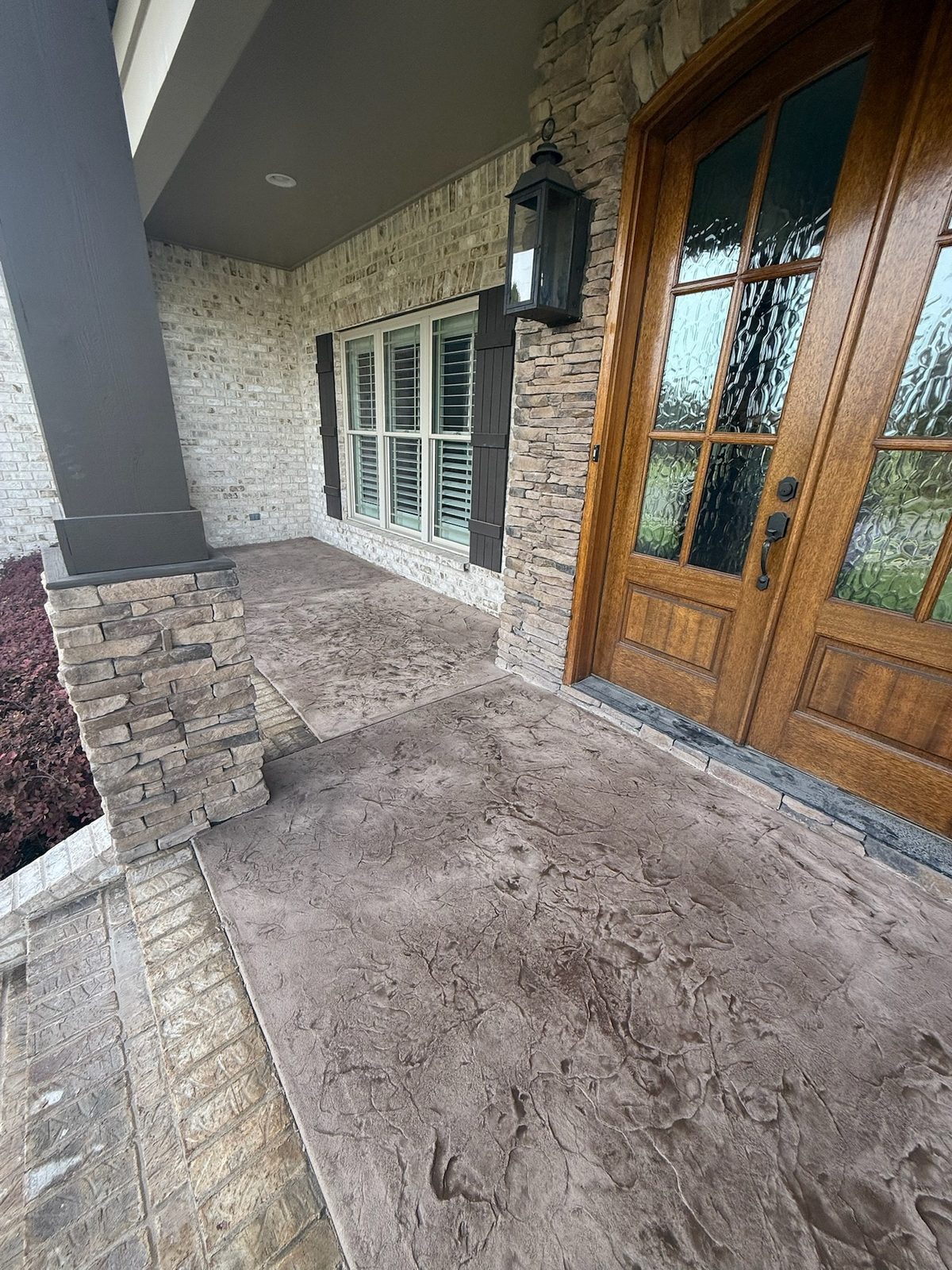 Front Porch — Stamped Stone Texture